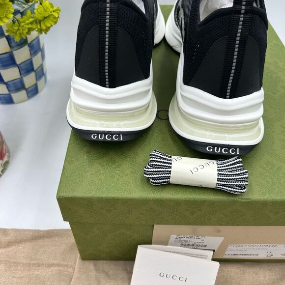 Men's Gucci interlocking G run sneakers size 13 made in Italy - Picture 6 of 10